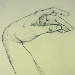 ”Hand” 35x20cm Bleistiftzeichnung
